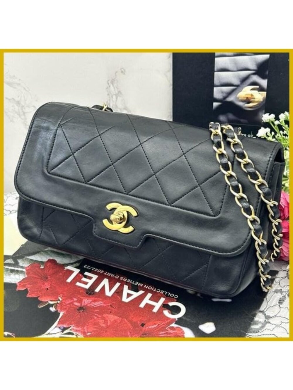 Chanel Quilted Diana Shoulder Bag